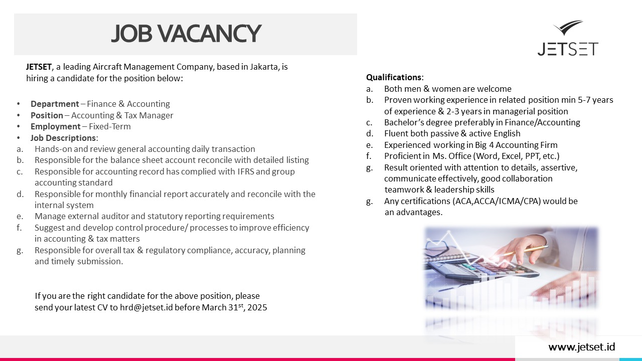 Accounting & Tax Manager